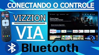 COMO CONECTAR O CONTROLE DA TV VIZZION VIA BLUETOOTH NA ANDROID TV [upl. by Leeban]