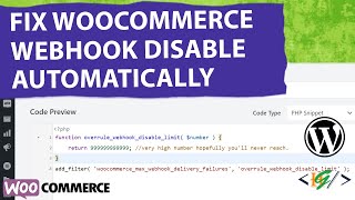 How to Fix WooCommerce Webhook Disable on its Own in WordPress  Disable Webhooks Automatically [upl. by Ranitta]