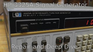 hp3325a signal generator repair and deep dive [upl. by Nylhtak]