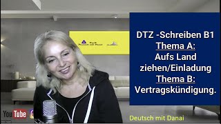 DTZA2B1 Schreiben  Thema 1Aufs Land ziehenEinladung 2 Vertragskündigungquot [upl. by Metzger]