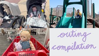 Outing Compilation Reborn Toddler and Silicone Baby Outings  Kelli Maple [upl. by Bough]