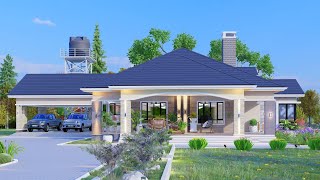 Lovely 3 Bedroom House Design  House plan  With Floor Plan [upl. by Yalonda]