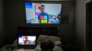 Crenova LED Projector Review  So Small But it Works [upl. by Nirred]