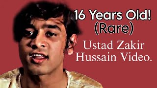 Ustad Zakir Hussain 16 Years Old Rare Tabla Video Tabla Solo zakirhussain tabla Young latest [upl. by Elspet]