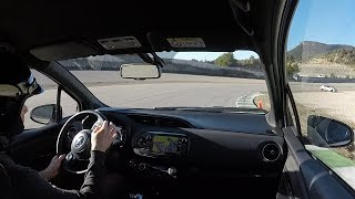 2018 Toyota Yaris GRMN test  Hot lap onboard Castelolli circuit ESC off [upl. by Brandwein]