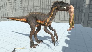 INDORAPTOR vs ALL UNITS in Castle ARBS Animal Revolt Battle Simulator [upl. by Nahtannoj900]