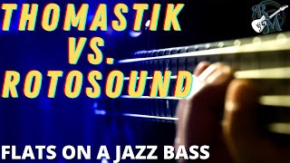 ThomastikInfeld VS Rotosound  Flats on a Jazz Bass [upl. by Mail503]