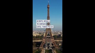 Olympic medals to contain Eiffel Tower pieces [upl. by Bracci]