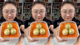 ASMR TOBIKO EGGS  BIG BITES EXTREMELY SATISFYING CRUNCHY EATING SOUNDS [upl. by Gowrie895]