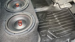 2019 Nissan Frontier custom subwoofer box build 210” DD Audio 210’s [upl. by Genesa]