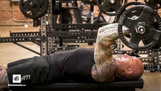 How To Do The Lying Triceps Extension Exercise  Jim Stoppani PhD [upl. by Nwahsal106]