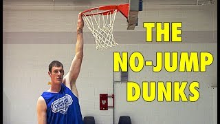 4 Basketball Players Who Did The NOJUMP DUNKS [upl. by Lladnarc573]