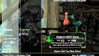 Skyrim how to level your ALCHEMY to 100 FAST Tip for 360PCPS3 [upl. by Leonid]