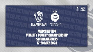 GLAMORGAN V MIDDLESEX  DAY FOUR MATCH ACTION [upl. by Zilevi339]