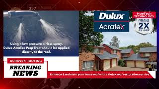 Enhance and maintain your home roof with a Dulux Roof Restoration service [upl. by Mila]