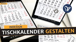 InDesign Tutorial Tischkalender Metall gestalten PDF für Druck erstellen und Unboxing [upl. by Supen55]