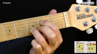 Gitarrenakkorde A7sus4 chord [upl. by Aydin]