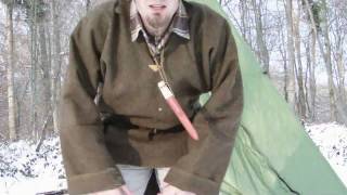 Gear Review  EXPED Tipi Tarp Homemade wool shirt part 2 [upl. by Hadeis]