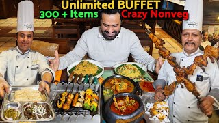 EXTREME Unlimited BUFFET Massive 300 Special Items Live Nonveg Barbeque Desserts Curries Etc [upl. by Previdi588]