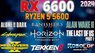 RX 6600  Ryzen 5 5600  Performance Test in 25 Games  AMD RX 6600 Gaming in 2024 [upl. by Mariska272]