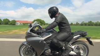 The 3 modes of the new Honda VFR1200F motorcycle with Dual Clutch Transmission [upl. by Aleusnoc496]