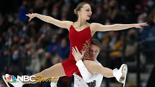 Boikova and Kozlovskiis impressive free skate at the European Championships  NBC Sports [upl. by Siclari]