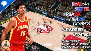 NBA 2K20  20242025 Updated Roster  New SignTrade As of Now  Gameplay  ZACCHARIE RISACHER HAWKS [upl. by Gnil]