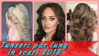 20 modele 💐 de tunsori par lung in scari 2019 [upl. by Rawdon]