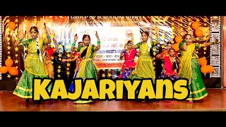 Kajariyans  Folk dance  Kajari dance  traditional dance performance  Best annual function dance [upl. by Levina89]