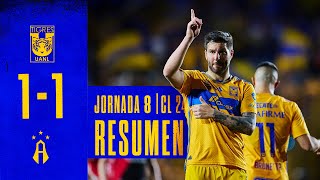 📹 El Resumen  Tigres 1  1 Atlas  Jornada 8  Clausura 2024 [upl. by Clippard660]