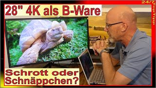 Hannspree HC281UPB 28quot 4K Monitor  BWare gekauft  Schrott oder Schnäppchen Unboxing amp einrichten [upl. by Milissa592]