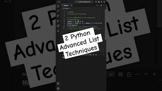 2 Python Advanced List Techniques [upl. by Kenweigh]