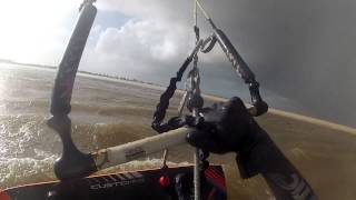 Kitesurfer gets caught in a big storm [upl. by Dermott107]