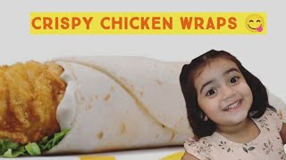 Crispy Chicken Wraps  Tortilla Wrap  HoorainFatima811 🩷 [upl. by Lucais169]