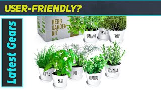 Deluxe Herb Garden Kit  8 Variety Herbs for Indoor amp Outdoor  Best Indoor Herb Garden Kit [upl. by Matta]