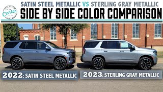 Satin Steel Metallic vs Sterling Gray Metallic Tahoe [upl. by Magdaia445]