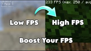 200 FPS in Minecraft LowEnd PC Guide [upl. by Publius]