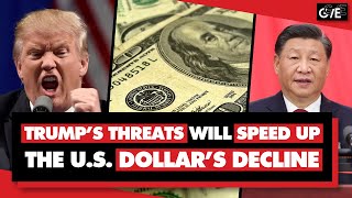 Trumps threat to punish countries that drop US dollar will speed up dedollarization [upl. by Anivad501]