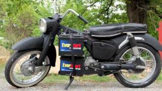 Electric Motorcycle Conversion  67 Honda Dream [upl. by Aynotahs]