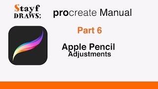 Procreate Tutorial Part 6 Apple Pencil Adjustments [upl. by Agna673]