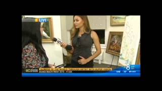 Concetta Antico Tetrachromat Art on KFMB TV [upl. by Enomyar]