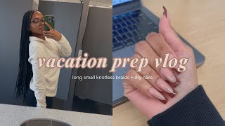 VACATION PREP VLOG  hair appt  diy nails [upl. by Javier]