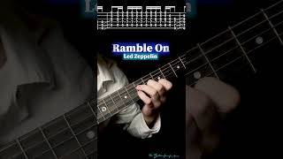 Ramble On  Led Zeppelin  Intro TABS Tutorial  Dr Guitar [upl. by Gignac]