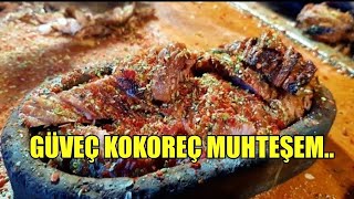 SİZİN TERCİHİNİZ NE OLURDU GÜVEÇ KOKOREÇ Mİ DOLMA KOKOREÇ Mİ SOKAK LEZZETLERİ [upl. by Sueahccaz]