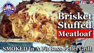 Incredibly Tasty Smoked Beer Can MEATLOAF In A Pit Boss Pellet Grill [upl. by Ahsitul880]