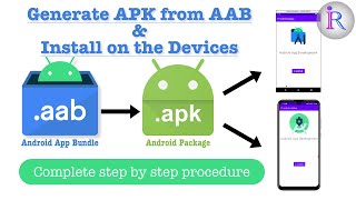 Generate an APK file from an AAB file on Mac and Install the app on the Devices [upl. by Silvano]