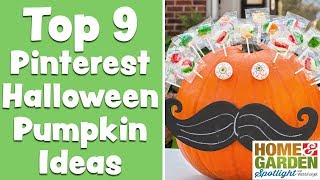 Top 9 Pinterest Halloween Pumpkin Ideas [upl. by Hube]