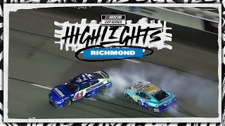 Preece Stenhouse Jr wreck bring out overtime in Richmond  NASCAR [upl. by Freyah]