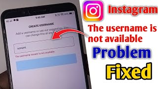 Instagram me username create nahi ho raha  How To Fix Instagram the username is not available [upl. by Thomsen918]