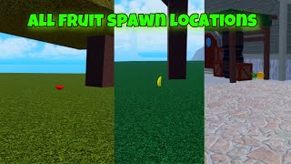 ALL FRUIT SPAWN LOCATIONS FOR OBSERVATION V2 Blox Fruits [upl. by Nikolas231]